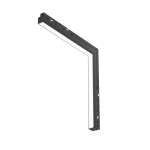 Czarny narożny sufit - ściana reflektor na szynę magnetyczną Exility Maytoni TR102-24W4K-B-1 Basis 24W 4000K 120stopni 32cm-32cm