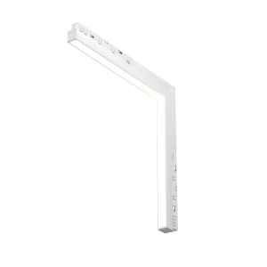 Biały narożny sufit - ściana reflektor na szynę magnetyczną Exility Maytoni TR102-24W3K-W Basis 24W 3000K 120stopni 32cm-32cm