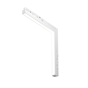 Biały narożny sufit - ściana reflektor na szynę magnetyczną Exility Maytoni TR102-24W4K-W Basis 24W 4000K 120stopni 32cm-32cm