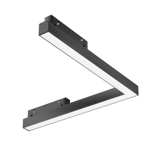 Czarny narożny reflektor na szynę magnetyczną Exility Maytoni TR042-2-24W4K-1 Basis 24W 4000K 120stopni 30cm-30cm