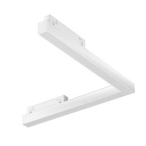 Biały narożny reflektor na szynę magnetyczną Exility Maytoni TR042-2-24W3K-W Basis 24W 3000K 120stopni 30cm-30cm