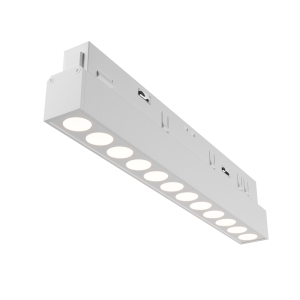 Biały reflektor diodowy 22cm na szynę magnetyczną Exility Maytoni TR031-4-12W3K-S-DS-W Points LED 12W 3000K-6000K 36stopni Bluetooth