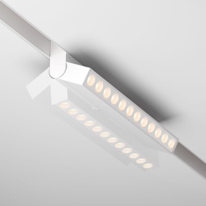 Biały regulowany diodowy reflektor na szynę magnetyczną Exility Maytoni TR033-4-12WTW-DD-W Points rot LED 12W 3000K-6000K 36stopni Dali