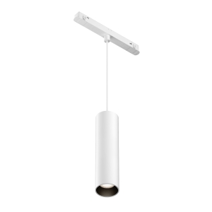 Biała lampa wisząca na czarną szynę magnetyczną Exility Maytoni TR041-2-12W4K-W Focus LED 12W 4000K 36stopni