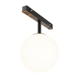 Czarno biała lampa szklana kula na szynę magnetyczną Exility Maytoni TR038-2-5W3K-1 Luna LED 5W 3000K 360stopni