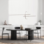 Piaskowa ledowa lampa dwie listwy i obręcz Vivida International 0078.30.SA.WN In & Out 52W 3000K-4000K