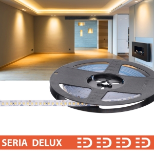 Taśma LED SMD2835 rolka 10m 7W 24V 1000LM 3000K 160LED 8mm CRI80 Prescot 24D004-050-8-WW