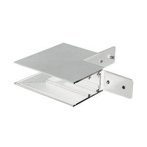 Biały natynkowy łącznik zewnętrzny na gzyms metalowy i zasilający do szyn magnetycznych Multiline Oxyled 897980 Typ B