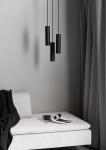 Lampa Wisząca Potrójna Nordlux 2010473003 Tilo - 3 3xGU10 22cm x 200cm czarny punktowa