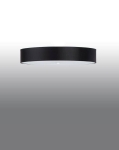 Plafon sufitowy klasyczny okrągły Sollux Lighting SL.0814 2BM SKALA 80 czarny 6xE27 80cm