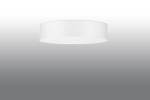 Plafon sufitowy okrągły klosz z tkaniny i szkła Sollux Lighting SL.0761 2BM SKALA 50 biały 5xE27 50cm