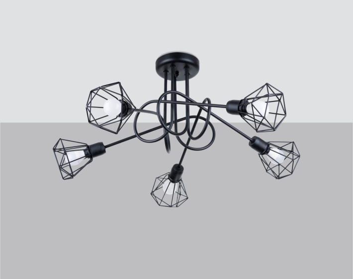 Lampa Sollux Lighting Artemis SL.1110  czarny - 5d4139665cad10401d37064177a5dafc