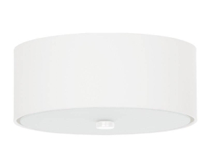 Plafon sufitowy klasyczny okrągły klosz Sollux Lighting SL.0759 2BM SKALA 30 biały 3xE27 30cm