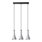 Lampa wisząca trzy stożkowe klosze betonowe Sollux Lighting SL.1225 Persian Indigo REA 3L beton 3xE14