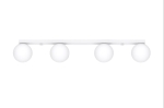 Plafon sufitowy cztery szklane klosze kule na listwie Sollux Lighting SL.1149 YOLI 4 biały 4xG9