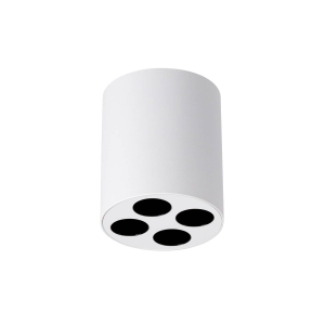 Plafon sufitowy w kształcie walca w stylu loftowym Sollux Lighting SL.1209 Deep Space ZOE biały LED 9W 4000K