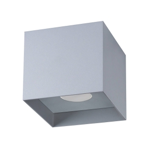 Lampa sufitowa plafon kwadrat Sollux Lighting SL.1278 Deep Space HATI szary 1xGU10
