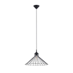 Lampa wisząca ze stalowym kloszem klatką Sollux Lighting SL.1186 Powder Blue EDA 1xE27 86cm