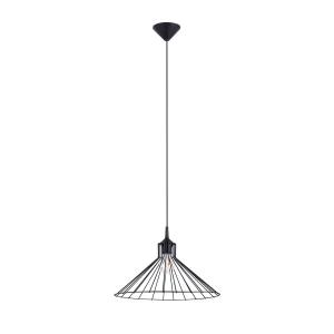 Lampa wisząca ze stalowym kloszem klatką Sollux Lighting SL.1186 Powder Blue EDA 1xE27 86cm