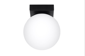 Lampa sufitowa plafon szklany kula Sollux Lighting SL.1151 YOLI 1 czarny 1xG9 12cm