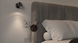 Czarno złoty nowoczesny regulowany kinkiet Maytoni MOD180WL-L4B3K Nuance LED 4W 3000K