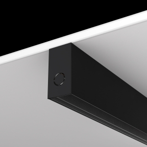 Czarny głęboki natynkowy szynoprzewód magnetyczny Alfa Azzardo AZ4638 1m