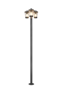Lampa ogrodowa stojąca trzypunktowa IP44 Trio Lighting 411060342 Cavado 3xE27 220cm