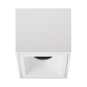 Biała kwadratowa oprawa sufitowa punktowa GU10 Loonari (Oxyled) Crosti Pero SQ SM 459154