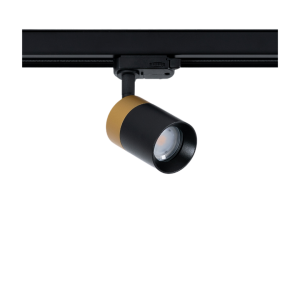 Czarno-złoty reflektor na szynę 3-fazową GU10 Loonari (Oxyled) Crosti Lacce SLIM TR S 899854