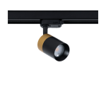 Czarno-złoty reflektor na szynę 3-fazową GU10 Loonari (Oxyled) Crosti Lacce SLIM TR L 899878