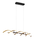 Lampa wisząca designerska wstęga złota Trio Lighting 341810208 Sequence LED 45W 2300K+3000K+4000K