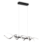 Lampa wisząca designerska wstęga szczotkowane aluminium Trio Lighting 341810205 Sequence LED 45W 2300K+3000K+4000K