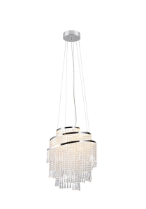 Żyrandol z oprawą z błyszczących plastikowych zawieszek RL R37349106 Pomp LED 38W 2700K-6500K