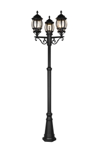 Lampa zewnętrzna stojąca trzypunktowa IP44 Trio Lighting 406960332 Elvo 3xE27 240cm