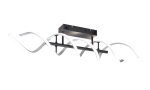 Lampa sufitowa plafon w kształcie spirali szczotkowane aluminium Trio Lighting 641810205 Sequence LED 41W 2300K+3000K+4000K