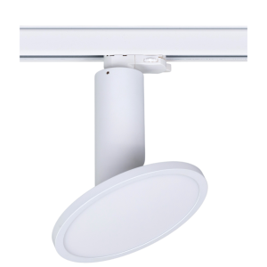 Biały okrągły reflektor na szynę 3-fazową Loonari (Oxyled) Lucena TR 890752 12W 866lm CRI90 3000K 120stopni