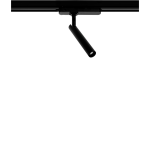 Czarny reflektor na szynę 3-fazową Loonari (Oxyled) Lugo TR S 899816 7W 675lm CRI90 4000K 24stopni