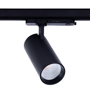 Czarny reflektor na szynę 3-fazową Loonari (Oxyled) Tursi 704424 40W 4550lm CRI90 3000K 60stopni