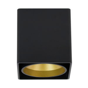 Czarno-złota kwadratowa oprawa sufitowa punktowa Loonari (Oxyled) Lapilo SQ SM 458249 8W 660lm CRI90 3000K 40stopni