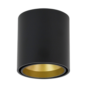 Czarno-złota okrągła oprawa sufitowa punktowa Loonari (Oxyled) Lapilo RO SM 458263 8W 660lm CRI90 3000K 40stopni