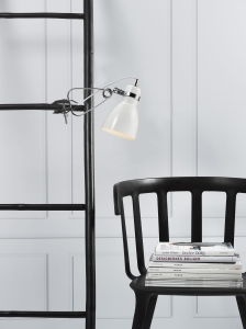 Lampa z klipsem uchwyt do półki DFTP Nordlux 73072001 Cyclone E14 27cm x 11cm biały regulowana włącznik na kablu