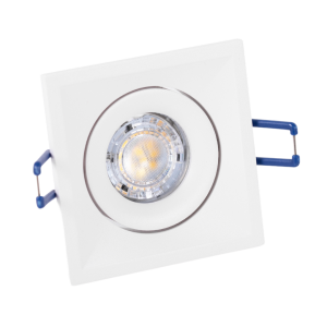 Biała kwadratowa oprawa podtynkowa GU10 Loonari (Oxyled) Crosti Qubo SQ 453282