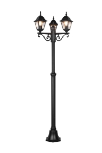 Lampa zewnętrzna stojąca trzypunktowa IP44 Trio Lighting 405760332 Livenza 3xE27 200cm