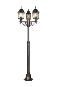 Lampa zewnętrzna stojąca trzypunktowa IP44 Trio Lighting 405960328 Volturno 3xE27 200cm