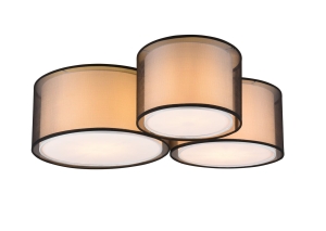 Lampa sufitowa plafon trzypunktowy Trio Lighting 611490332 Burton 3xE27