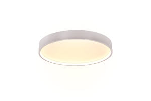 Lampa sufitowa okrągła metalowa z akrylową osłoną biały mat Trio Lighting 641310231 Doha LED 29W 2300+3000+4000K 45cm