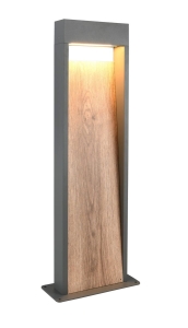 Lampa zewnętrzna stojąca słupek imitujący drewno Trio Lighting 546960135 Salmon LED 11W 3000K