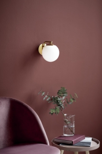 Lampa ścienna kinkiet szklana kula Nordlux 47091025 Grant E14 Mosiądz