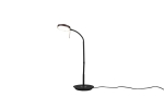 Lampa stołowa metalowa z elastycznym kloszem okrągłym czarny mat Trio Lighting 523310132 Monza LED 12W 2300+3000+4000K