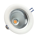 Biała okrągła wodoodporma oprawa podtynkowa Loonari (Oxyled) Arcos IP 450687 10W 875lm 3000K 60stopni IP65